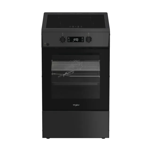 Whirlpool Cooker | W5I8LCSTA | Hob type Induction | Oven type Electric | Anthracite | Width 50 cm | Depth 60 cm | 60 L