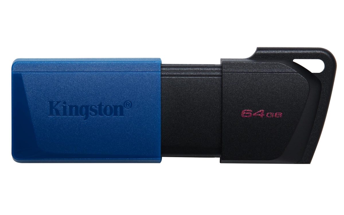 USB 3.2 Flash Drive, DataTraveler Exodia M, 64 GB, USB Type-A, Black/Blue