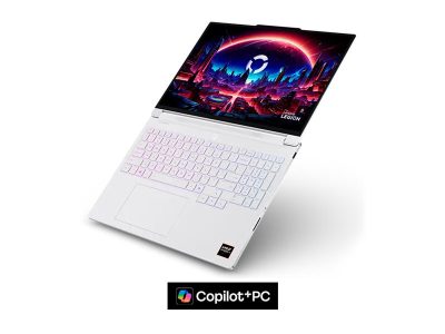 Lenovo Legion 7 16AGP11 AMD, Glacier White, 16 ", OLED, WQXGA, 2560 x 1600 pixels, Glossy, AMD Ryzen AI 7, 450, 32 GB, Soldered LPDDR5X, Solid-state drive capacity 1000 GB, NVIDIA GeForce RTX 5060, GDDR7, 8 GB, Windows 11 Home, 802.11be, Bluetooth version 5.4, Keyboard language English, Keyboard backlit, Warranty 24 month(s), Battery warranty 12 month(s)