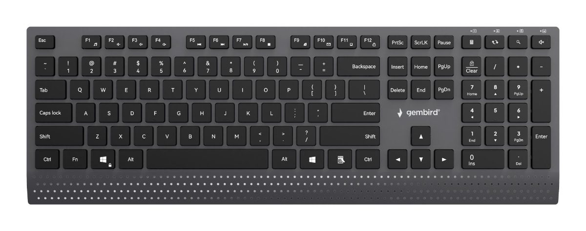 Gembird KB-MCH-06, Keyboard, Wired, US, Black