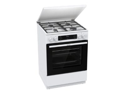 Gorenje GK6C5WF, Cooker, Hob type Gas, Oven type Electric, White, Width 60 cm, Grilling, Depth 60 cm, 71 L