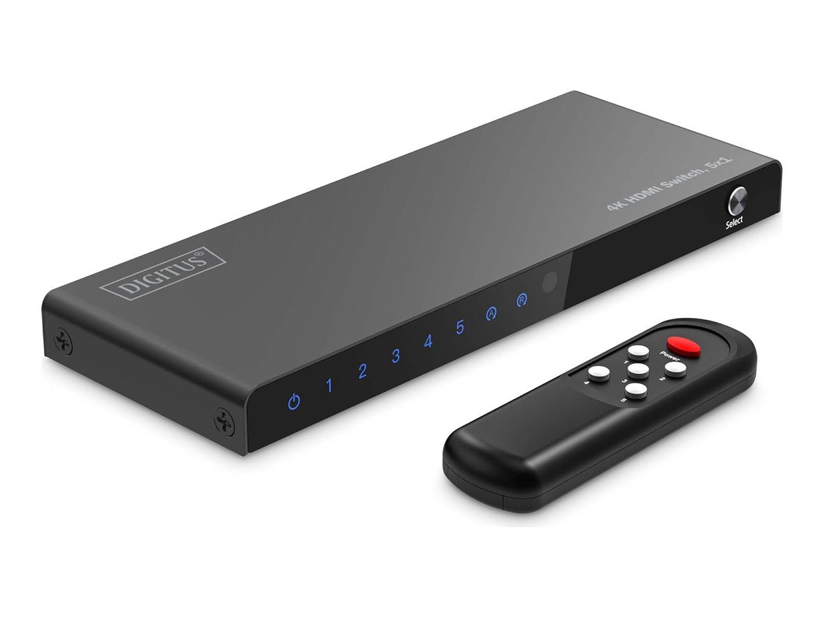 Digitus 4K HDMI Switch, 3x1, DS-55331, Black