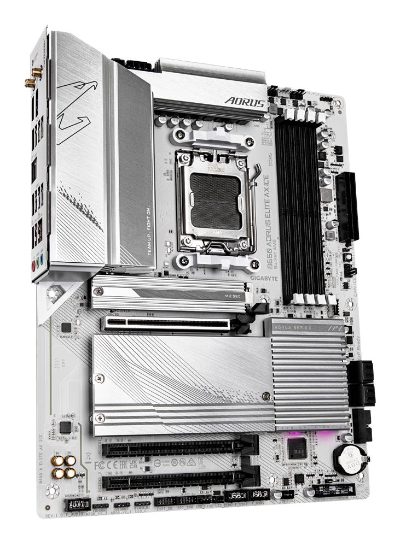 B650 A ELITE AX ICE, Processor family AMD, Processor socket AM5, DDR5 DIMM, Supported hard disk drive interfaces SATA, M.2, Number of SATA connectors 4