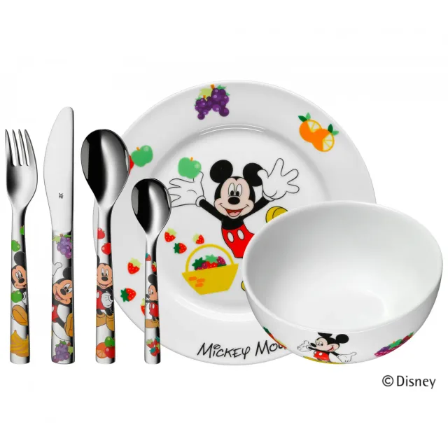 WMF bērnu galda piederumu komplekts, Mickey Mouse, 6 gab