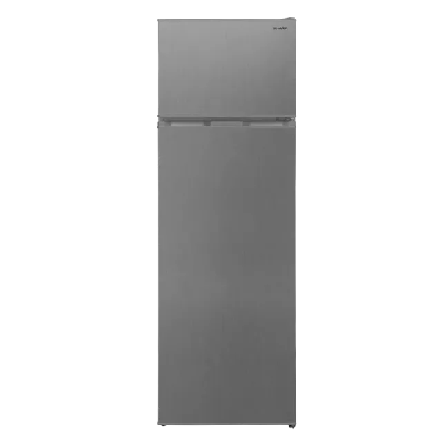 SHARP ledusskapis ar saldētavu, 242l, 161 cm, nerūsējošais tērauds