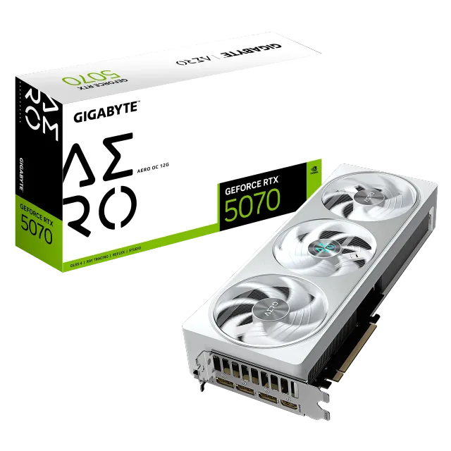 Gigabyte GeForce RTX 5070 AERO OC 12G | NVIDIA | 12 GB | GeForce RTX 5070 | HDMI ports quantity 1 | PCI-E 5.0
