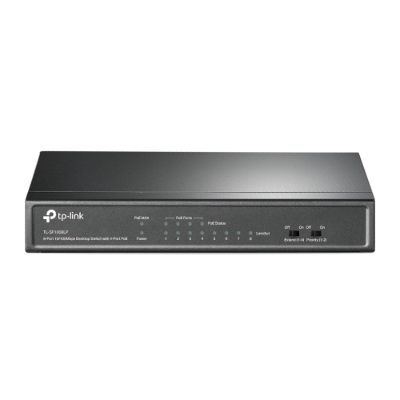 Switch, TL-SF1008LP, Unmanaged, Desktop, 10/100 Mbps (RJ-45) ports quantity 8, Power over Ethernet (PoE) ports quantity 4, Power supply type External