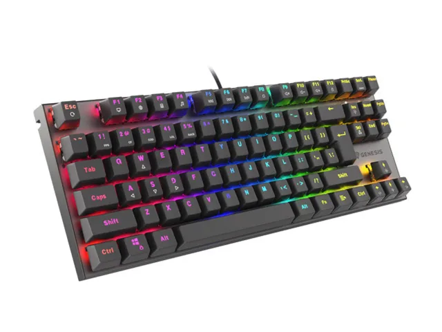 Genesis | THOR 303 TKL | Gaming Keyboard | Wired | Mechanical | RGB LED light | US | Replaceable "HOT SWAP" Switches