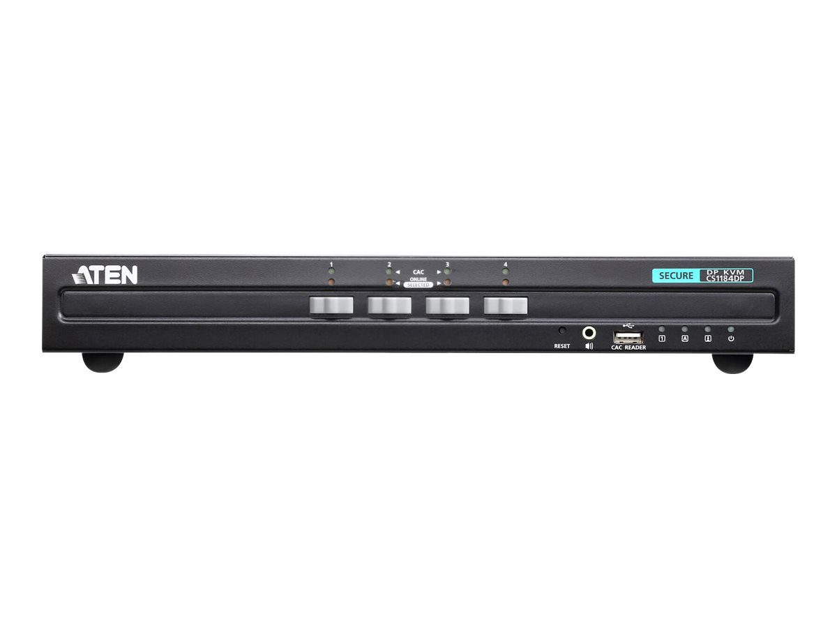 4-Port USB DisplayPort Secure KVM Switch (PSS PP v3.0 Compliant), CS1184DP