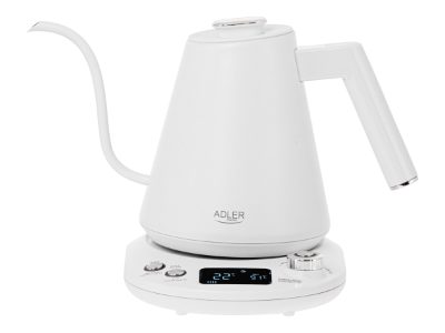 Kettle, AD 1349w, Electric, 1100 W, 1 L, Stainless Steel, 360° rotational base, White