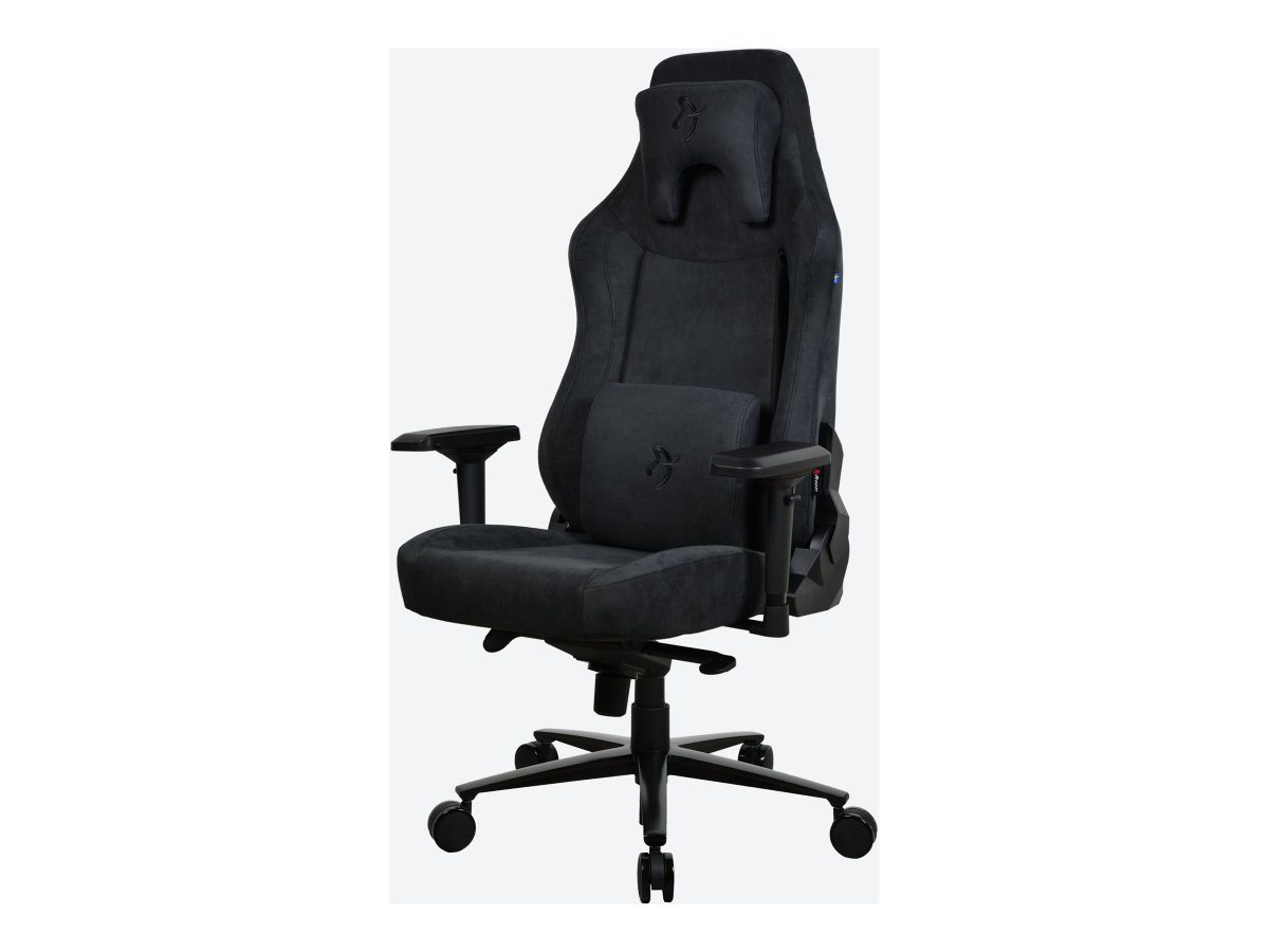 Arozzi Chair, Arozzi, Supersoft fabric, Pure Black