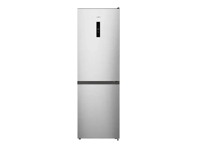 Gorenje Refrigerator | N619EAXL4 | Energy efficiency class E | Free standing | Combi | Height 186 cm | No Frost system | Fridge net capacity 207 L | Freezer net capacity 97 L | Display | 39 dB | Grey