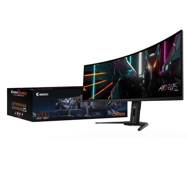 Gigabyte | CO49DQ | 49 " | OLED | DQHD | 32:9 | 144 Hz | 3 ms | 5120 x 1440 pixels | 250 cd/m² | HDMI ports quantity 	 2 x HDMI 2.1 | Black | Warranty 36 month(s)