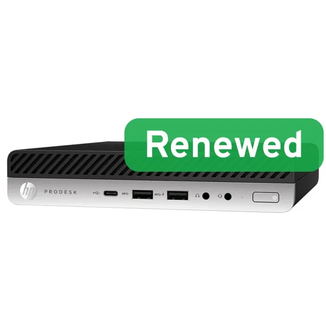 HP Renewed Grade B | ProDesk 600 G5 DM | Intel Core i3 | i3-9100T | 8 GB | NVMe | 128 GB | Intel UHD Graphics 630 | Windows 11 Home
