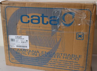 CATA, Hood, FK SLIM 6000 WH, Conventional, Energy efficiency class B, Width 60 cm, 162 m³/h, Mechanical, LED, White, RENEWED, SCRATCHED BODY (TOP), 34 month(s)