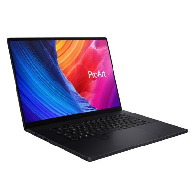 ProArt P16 H7606WP-RJ079X, Nano Black, 16 ", OLED, Touchscreen, 3K, 2880 x 1800 pixels, 120 Hz, Glossy, AMD Ryzen AI 9, HX370, 64 GB, LPDDR5X, Solid-state drive capacity 2000 GB, NVIDIA GeForce RTX 5070, GDDR7, 8 GB, Windows 11 Pro, 802.11be, Keyboard language US international, Keyboard backlit, Warranty 24 month(s), Battery warranty 12 month(s)