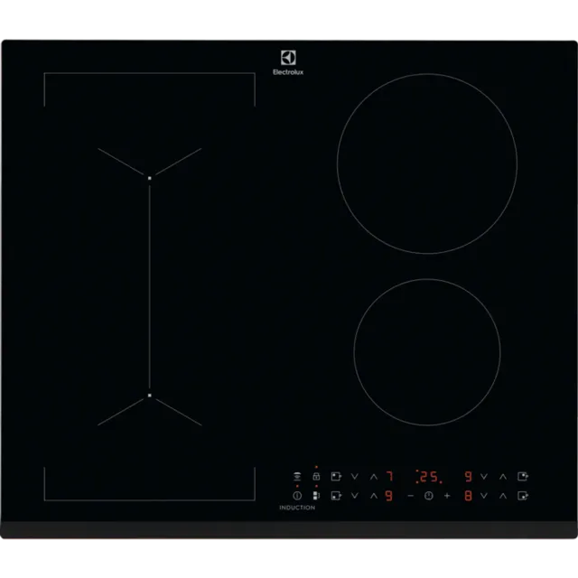 Electrolux indukcijas plīts virsma, iebūv., melna