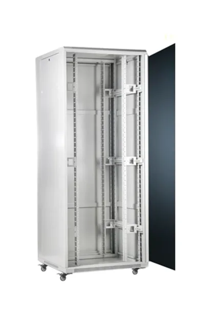 SOMI Networks | 42U, 19″ Freestanding Cabinet | 42U-60/80NACP | Max Load 800kg; Removable and Lockable Side Panels; Perforated Metal Doors; Unassembled | Depth: 80 cm | Gray