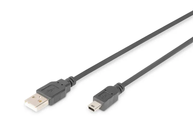 Digitus | Connection Cable, 1.8 m | AK-300108-018-S | USB Type A to USB Mini B