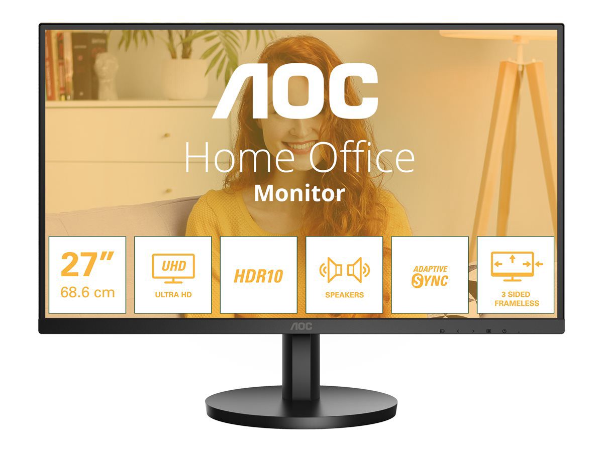 U27B3A, 27 ", IPS, UHD, 16:9, 60 Hz, 4 ms, 3840 x 2160 pixels, 350 cd/m², HDMI ports quantity 2
