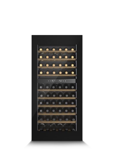 Wine Cooler, WineDeluxe WD 60, Energy efficiency class F, Built-in, Bottles capacity 60, Black