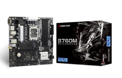Mainboard, BIOSTAR, Intel B760 Express, LGA1700, Micro-ATX, Memory DDR5, Memory slots 4, 1xPCI-Express 3.0 1x, 1xPCI-Express 3.0 16x, 1xPCI-Express 4.0 16x, 2xM.2, 1x15pin D-sub, 1xDVI-D, 1xHDMI, 1xDisplayPort, 2xUSB 2.0, 3xUSB 3.2, 1xRJ45, 3xAudio port, B760MZ-EPRO