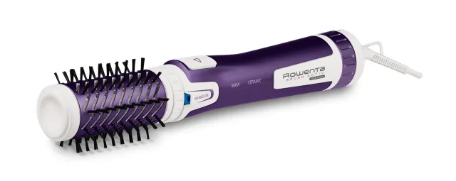ROWENTA rotējošs matu veidotājs Brush Activ Volume&Shine, 1000 W, balta/violeta