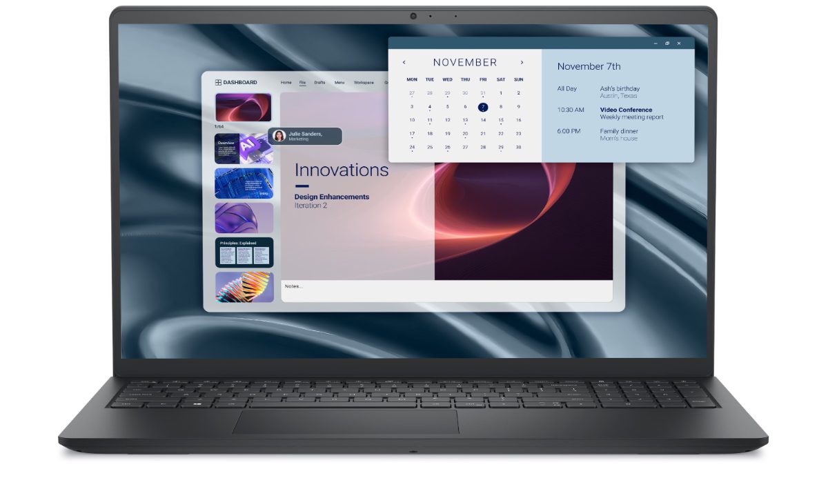 Dell Pro 15 Essential PV15255, Carbon Black, 15.6 ", FHD, 1920 x 1080 pixels, AMD Ryzen 3, 7320U, 8 GB, LPDDR5, Solid-state drive capacity 512 GB, AMD Radeon 610M Graphics, Windows 11 Pro, 802.11ac, Keyboard language English, Warranty 36 month(s), Battery warranty 12 month(s)