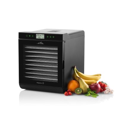 Fruit dryer, Vital Air II ETA230290000, Power 650 W, Number of trays 10, Temperature control, Integrated timer, Black