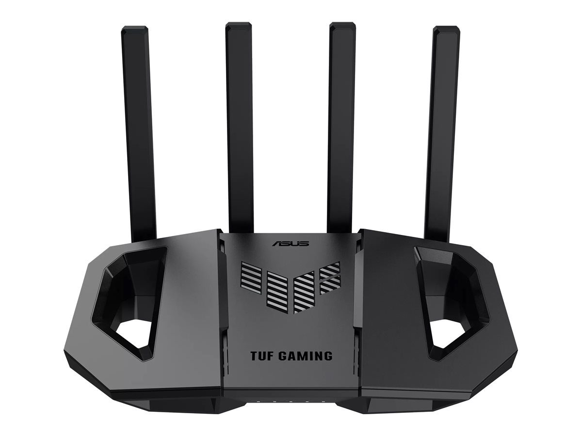 Dual-band Gaming Router, TUF-BE3600, 802.11ax, 10/100/1000 Mbit/s, Ethernet LAN (RJ-45) ports 5, Mesh Support Yes, MU-MiMO No, No mobile broadband, Antenna type External, 1x USB 3.2 Gen 1
