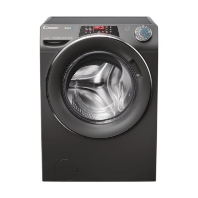 Washing Machine, RO41276DWMCRT-S, Energy efficiency class A, Front loading, Washing capacity 7 kg, 1200 RPM, Depth 45 cm, Width 60 cm, Display, TFT, Steam function, Wi-Fi, Anthracite
