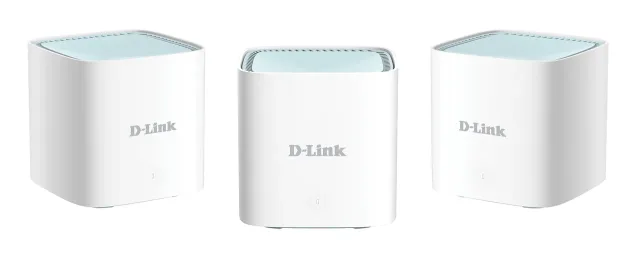 D-Link | EAGLE PRO AI AX1500 Mesh System | M15-3 (3-pack) | 802.11ax | 1200+300  Mbit/s | 10/100/1000 Mbit/s | Ethernet LAN (RJ-45) ports 1 | Mesh Support Yes | MU-MiMO Yes | No mobile broadband | Antenna type 2 x 2.4G WLAN Internal Antenna, 2 x 5G WLAN Internal Antenna