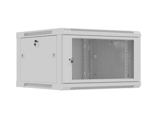 Lanberg Wall mounted installation cabinet 19" 9U 600X600 | WF01-6606-23S | Grey