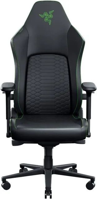 Razer Ergonomic Gaming Chair with Breathable Comfort | Iskur V2 NewGen | Black/Green