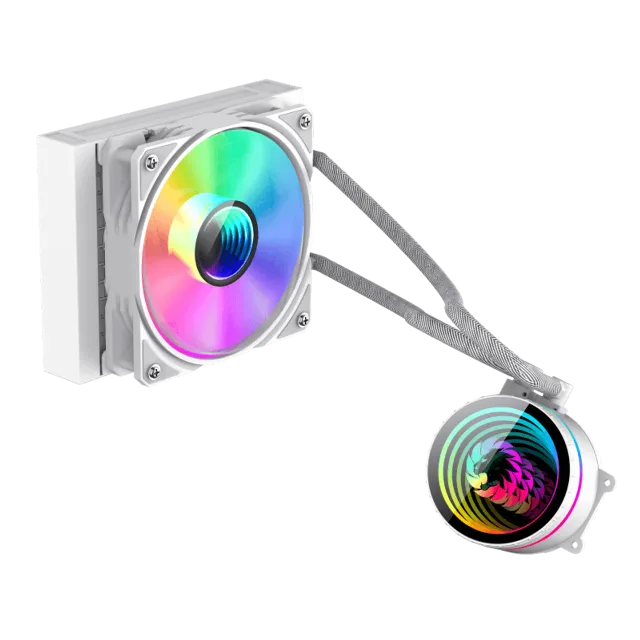 Gamemax CPU Liquid Cooler | ICEBURG 120 WT | White