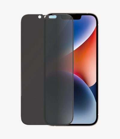 Screen protector, Apple, iPhone 14/13/13 Pro, Glass, Black, Ultra-Wide Fit; Easy installation; Privacy Filter; Fingerprint resistant, Privacy