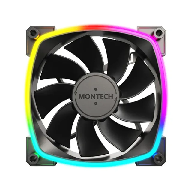 CASE FAN 120MM/RX120 PWM BLACK 3 IN 1 MONTECH