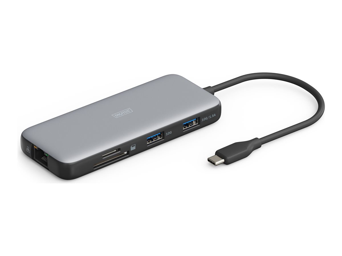 Digitus USB-C docking station, 7-port, DA-70914, Ethernet LAN (RJ-45) ports 1, HDMI ports quantity 1