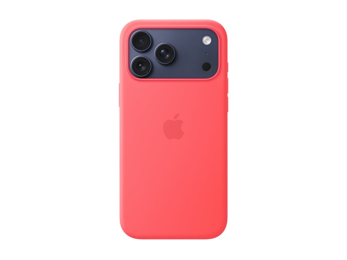 Apple iPhone 17 Pro Max Silicone Case with MagSafe – Bright Guava, Apple