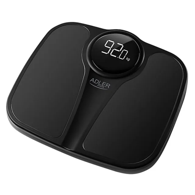 Adler | Bathroom Scale | AD 8172b | Maximum weight (capacity) 180 kg | Accuracy 100 g | Body Mass Index (BMI) measuring | Black