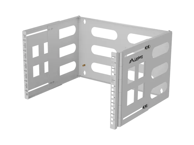 Lanberg Folding Bracket Wall-mount 19" 6U | FB01-5406-10S | Grey