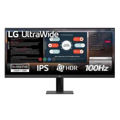 29U511A-B, 29 ", IPS, 21:9, 100 Hz, 5 ms, 2560 x 1080 pixels, 250 cd/m², HDMI ports quantity 1