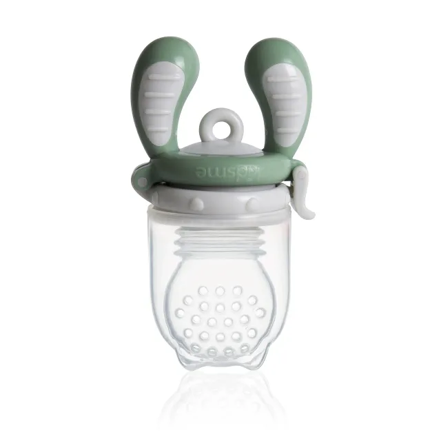 Kidsme Food Feeder bērna ēdināšanas ierīce cietiem produktiem (liels), Grey, no 6 mēn.