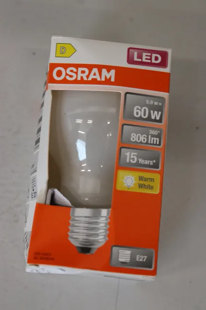 SALE OUT. | Osram Parathom Classic Filament | E27 | 5.9 W | Warm White | DAMAGED PACKAGING | 24 month(s)