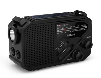 PHILIPS portatīvais kabatas izmēra radio, melns