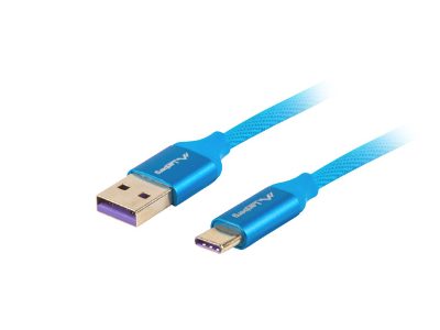 Cable, CA-USBO-21CU-0010-BL, USB-A to USB-C