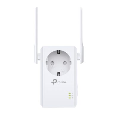 Extender with AC Passthrough, TL-WA860RE, 10/100 Mbit/s, Ethernet LAN (RJ-45) ports 1, 802.11n, 2.4GHz, Wi-Fi data rate (max) 300 Mbit/s, Extra socket