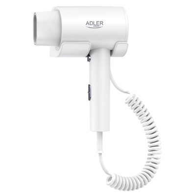 Adler Wall-Mount Hair Dryer, AD 2285, 2000 W, Number of temperature settings 3, White