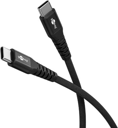 USB-C Supersoft Textile Cable with Metal Plugs, 1 m