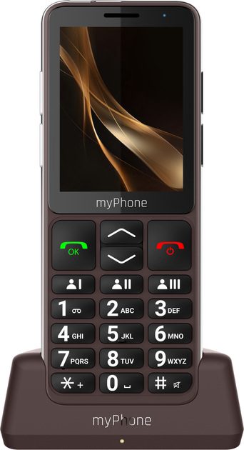 myPhone Bueno LTE Praline Collection, Brown, 2.8 ", IPS, 48 MB, 128 MB, Single SIM, MicroSD, 3G, Bluetooth, Main camera resolution 2 MP, 2000 mAh